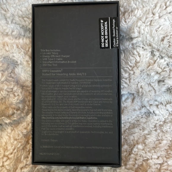 LG G8X ThinQ cell phone box, BOX Only! - Picture 2 of 4